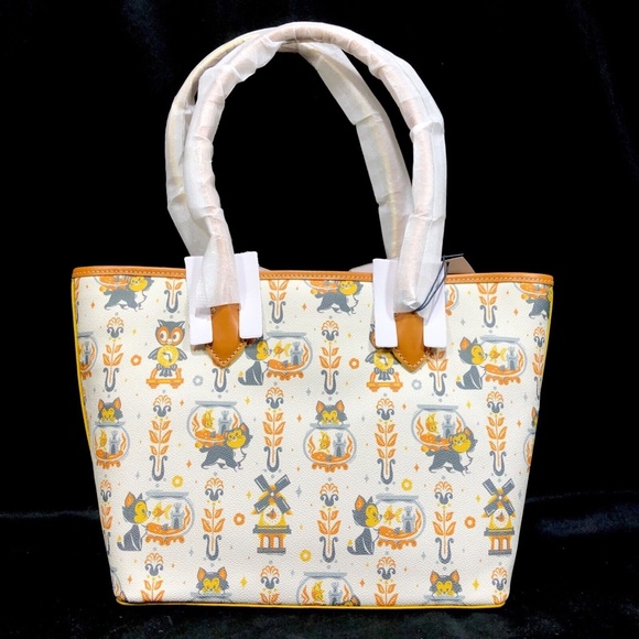 Disney Parks Dooney & Bourke Pinocchio Figaro & Cleo Tote Purse Bag B - NEW - Picture 4 of 8